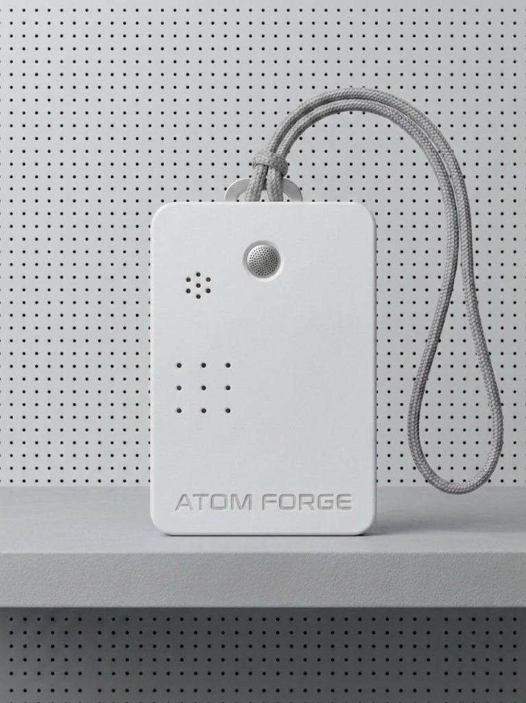 AtomForge Guider — Smart Student Safety Badge Front Straight View